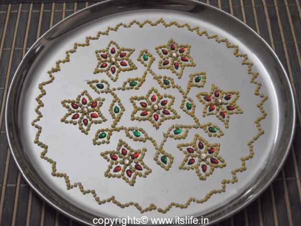 Arathi Thatte - Plate Decoration with Split Green Gram