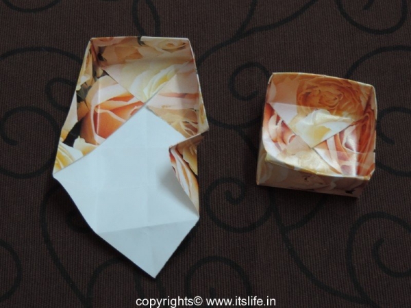 Origami box for yellu