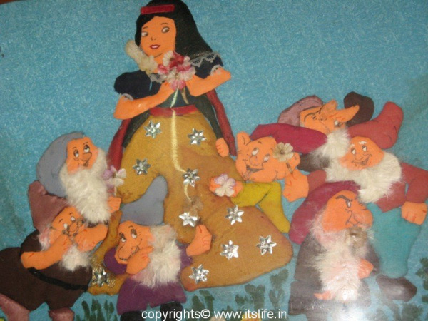 Patchwork Frame - Snow White and Seven Dwarfs