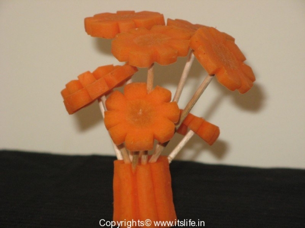 Carrot Flower Arrangement