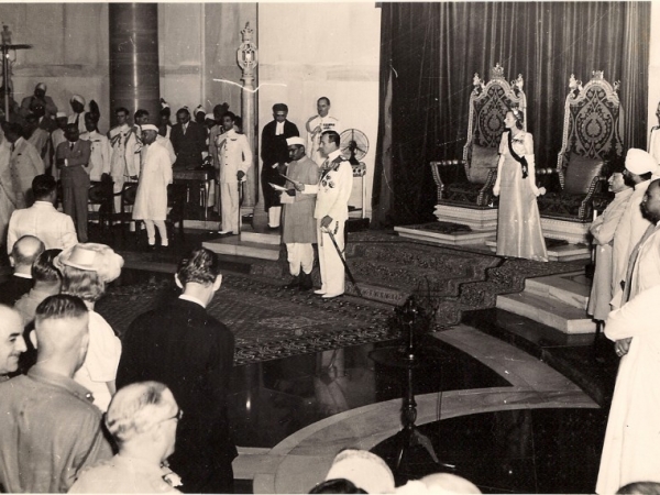 Swearing-in ceremony of first Indian President