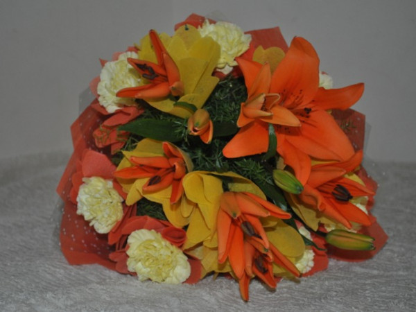 Carnation Lily Bouquet