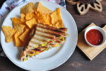 Corn and Spinach Sandwich