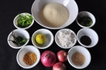 Rawa Upma ingredients
