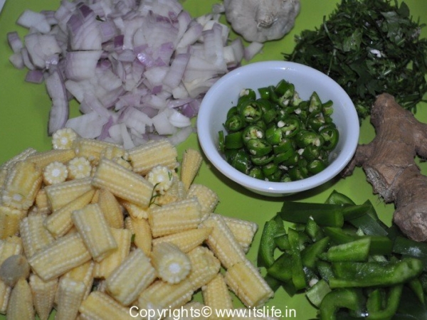Baby corn Manchurian