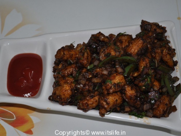 Baby corn Manchurian