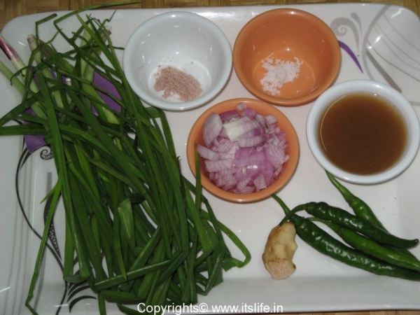 Spring Onion and Tamarind Chutney