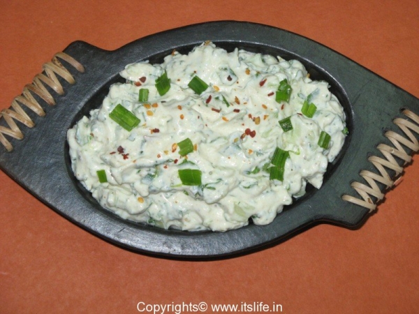 Cucumber and Spring Onion Dip