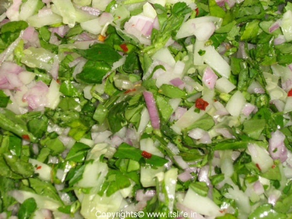 Methi - Fenugreek Leaves Salad