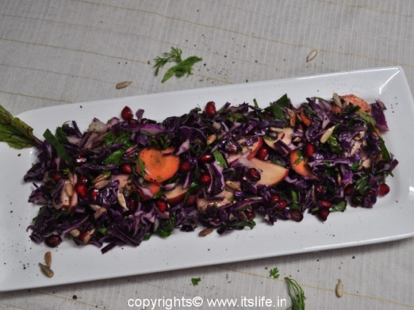 Purple Cabbage and Apple Salad