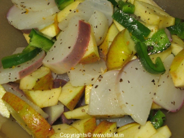 Turnip and Apple Salad