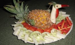 Turkey fruit carving