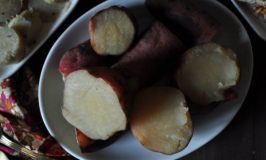Boiled sweet potato