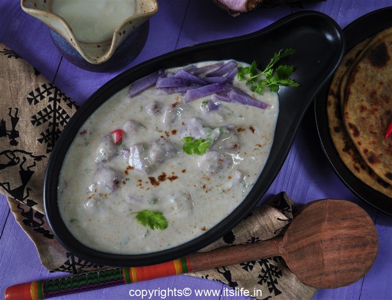 Purple Yam Raita - Ratalu Raitha Recipe - Yam With Yogurt | Itslife.in