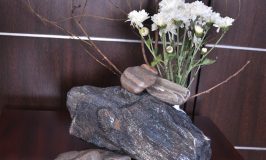 Rock solid flower arrangement